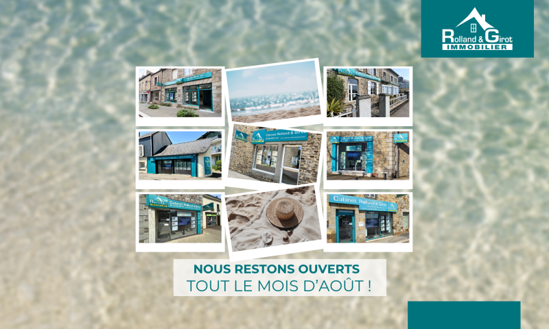 Nous restons ouverts tout le mois d'août Nous restons ouverts tout le mois d'août